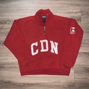 Roots Canada Quarter Zip Sweater